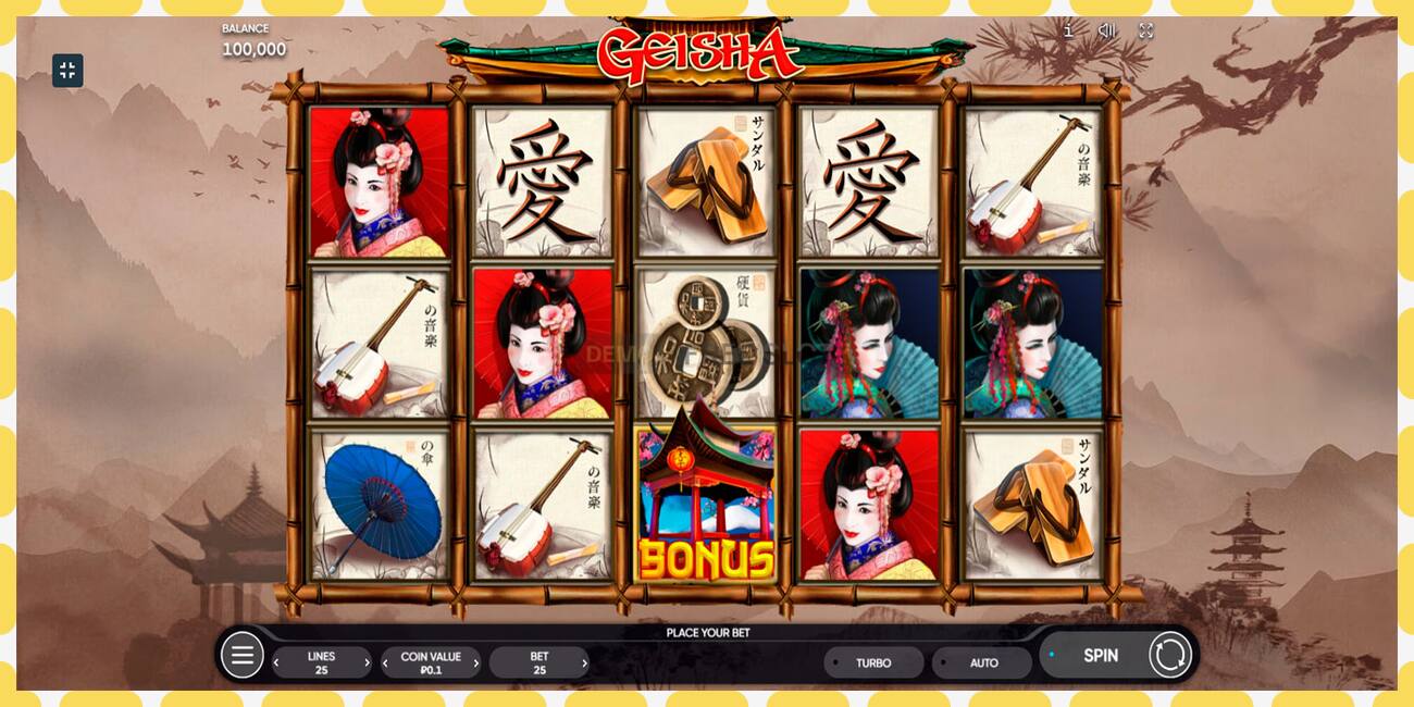 Demo slot Geisha free and without registration, picture - 1