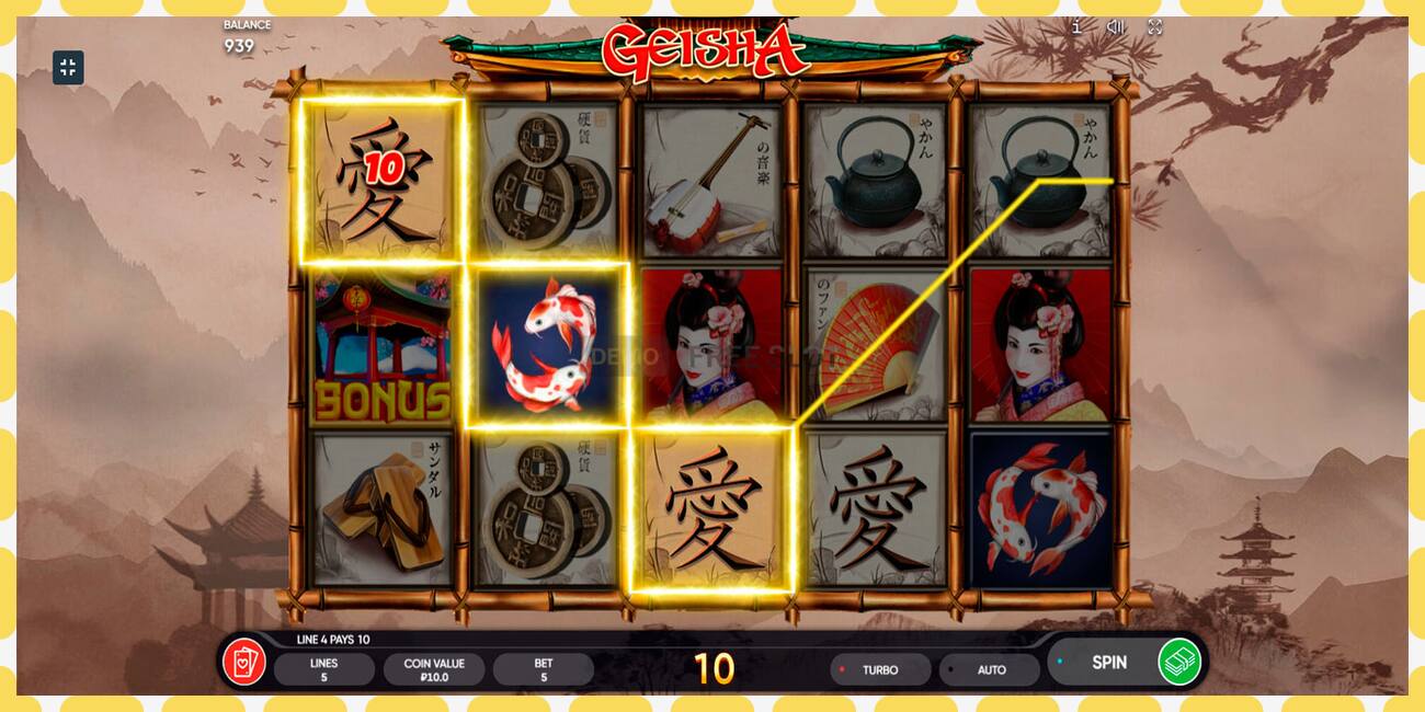 Demo slot Geisha free and without registration, picture - 1