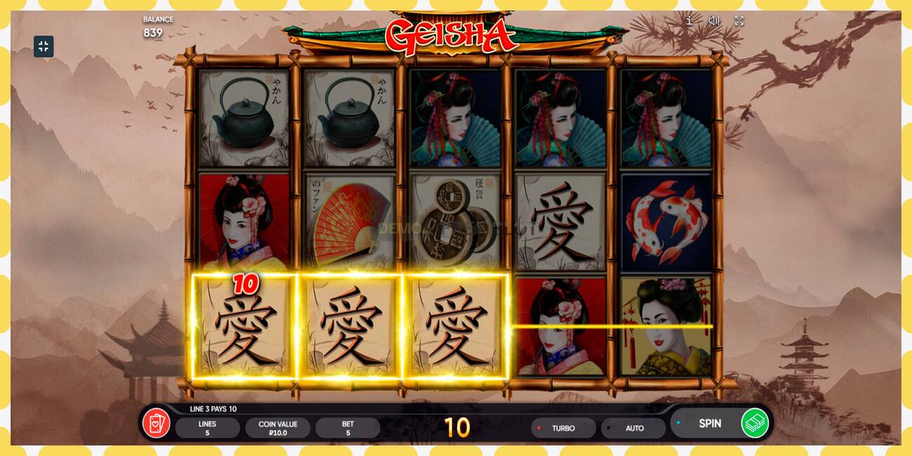 Demo slot Geisha free and without registration, picture - 1