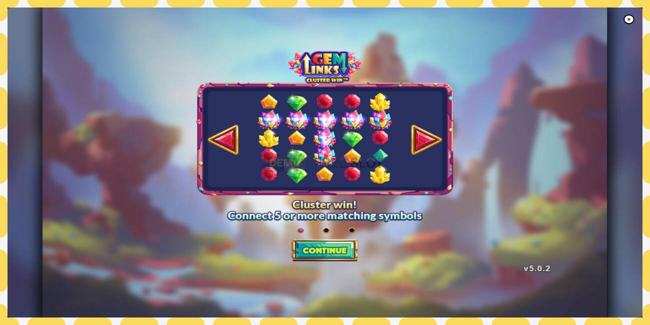 Slot de demostración Gem Links: Cluster Win gratuíto e sen rexistro, imaxe - 1