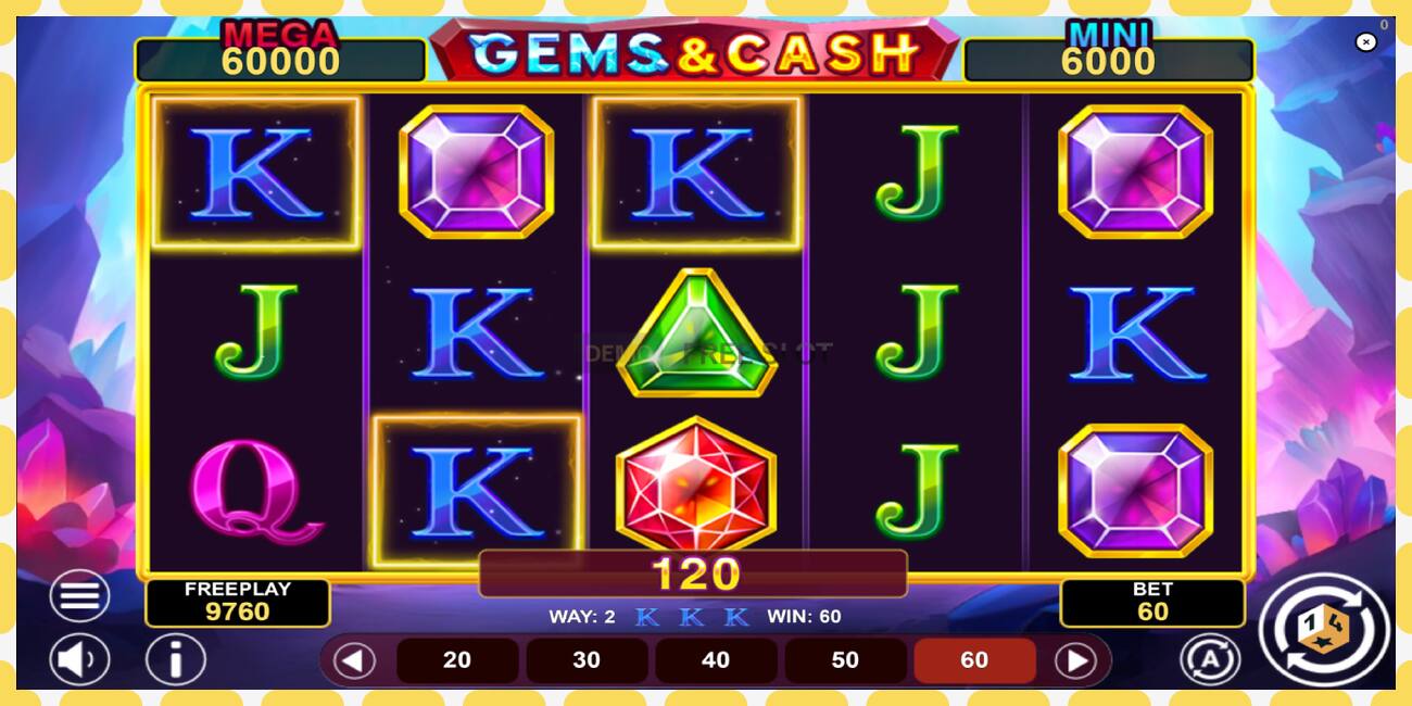 Демо слот Gems & Cash безплатно и без регистрация, снимка - 1