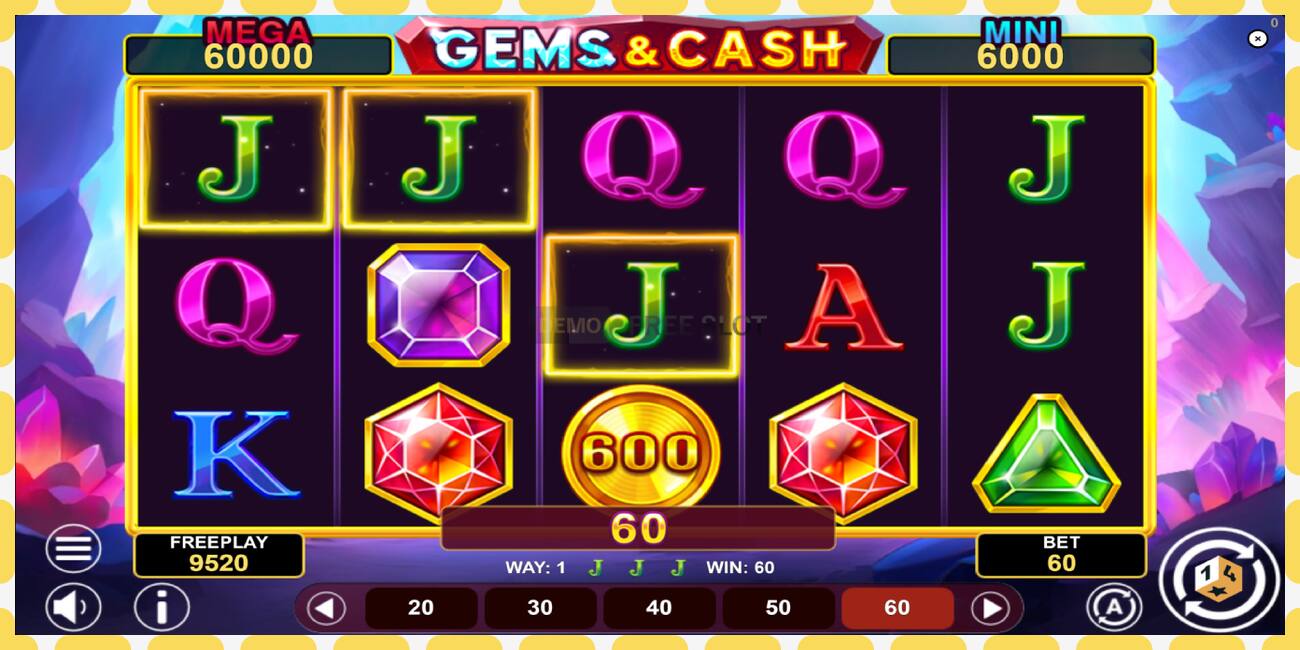 Demo slot Gems & Cash gratis og uden registrering, billede - 1