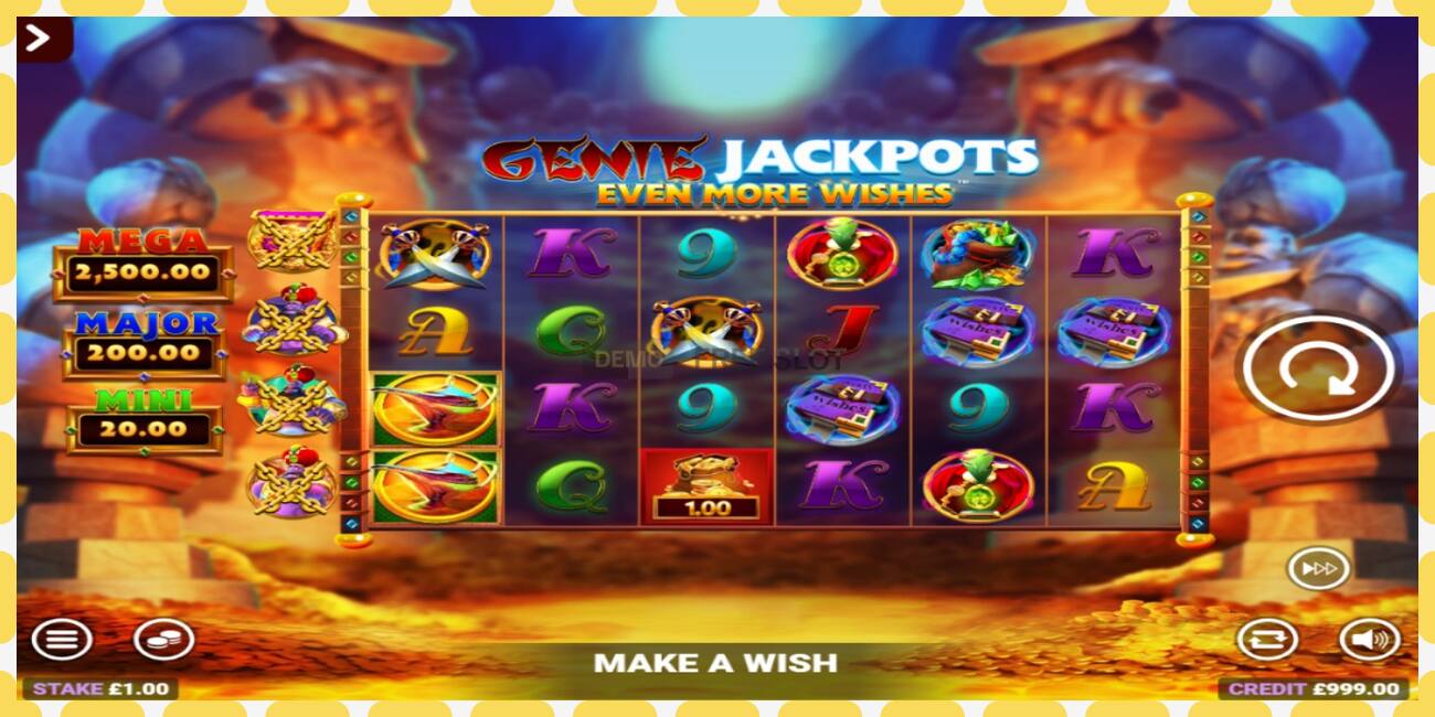 Sliotán taispeána Genie Jackpots Even More Wishes saor in aisce agus gan chlárú, pictiúr - 1