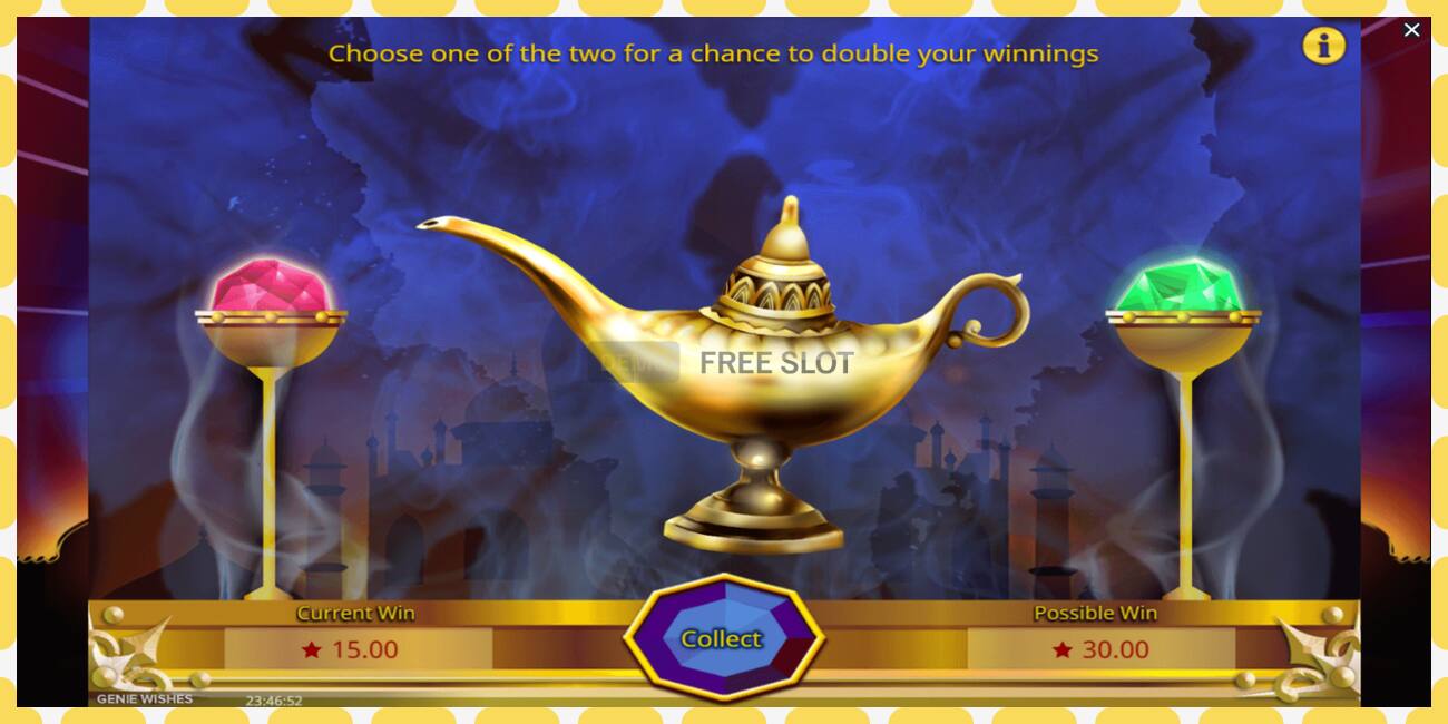 Slot de demostración Genie Wishes gratuíto e sen rexistro, imaxe - 1