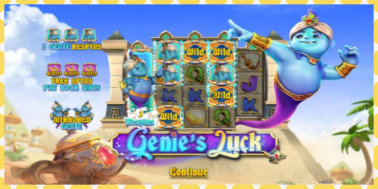 Υποδοχή επίδειξης Genie’s Luck δωρεάν και χωρίς εγγραφή, εικόνα - 1