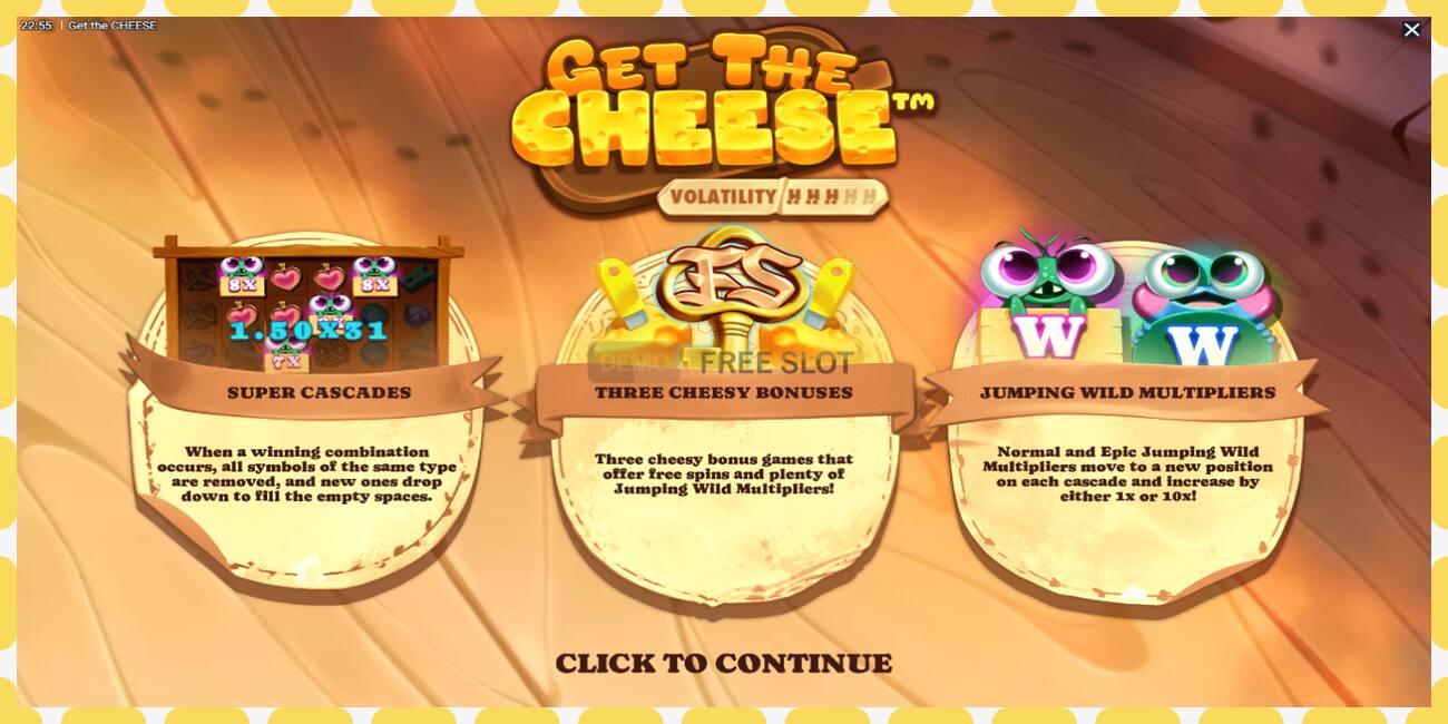 Demo slot Get The Cheese free and without registration, picture - 1