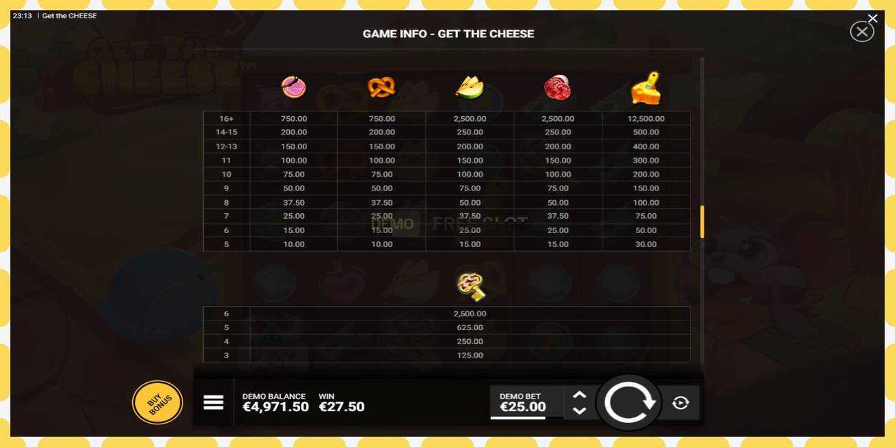 Demo slot Get The Cheese free and without registration, picture - 1