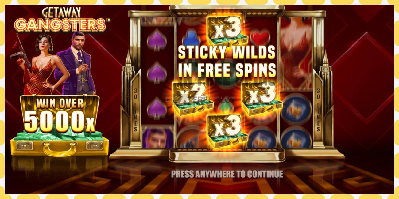 Demo slot Getaway Gangsters free and without registration, picture - 1