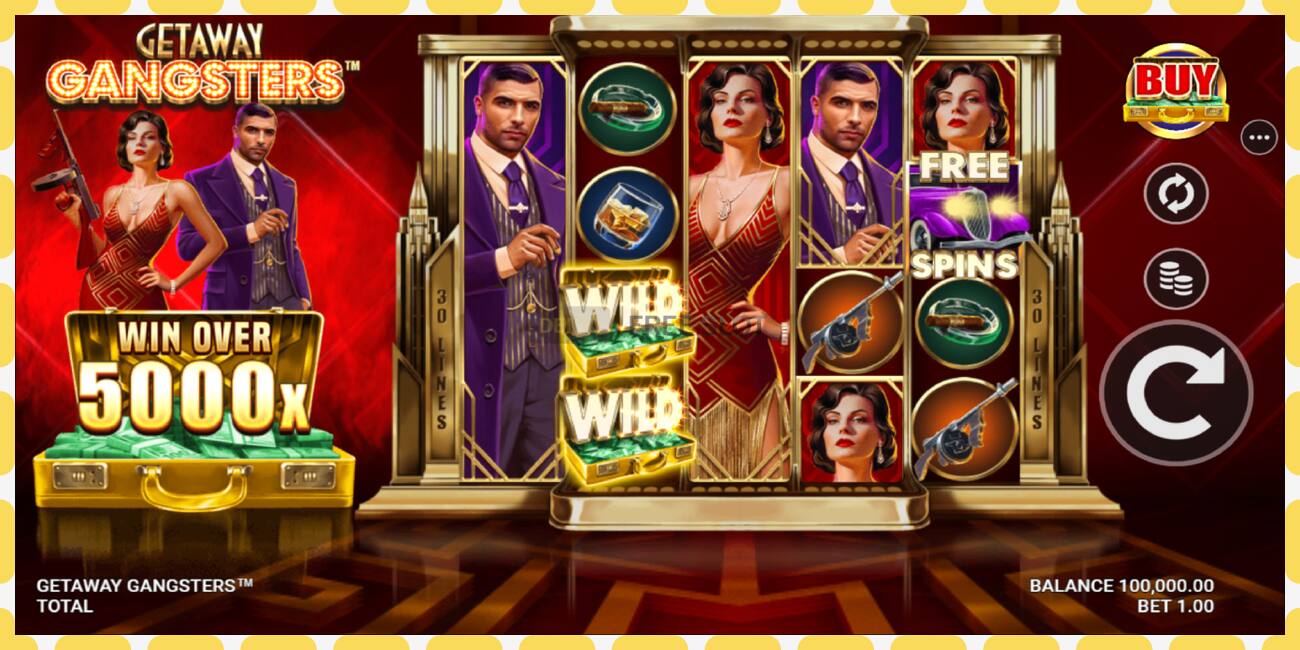 Demo slot Getaway Gangsters free and without registration, picture - 1