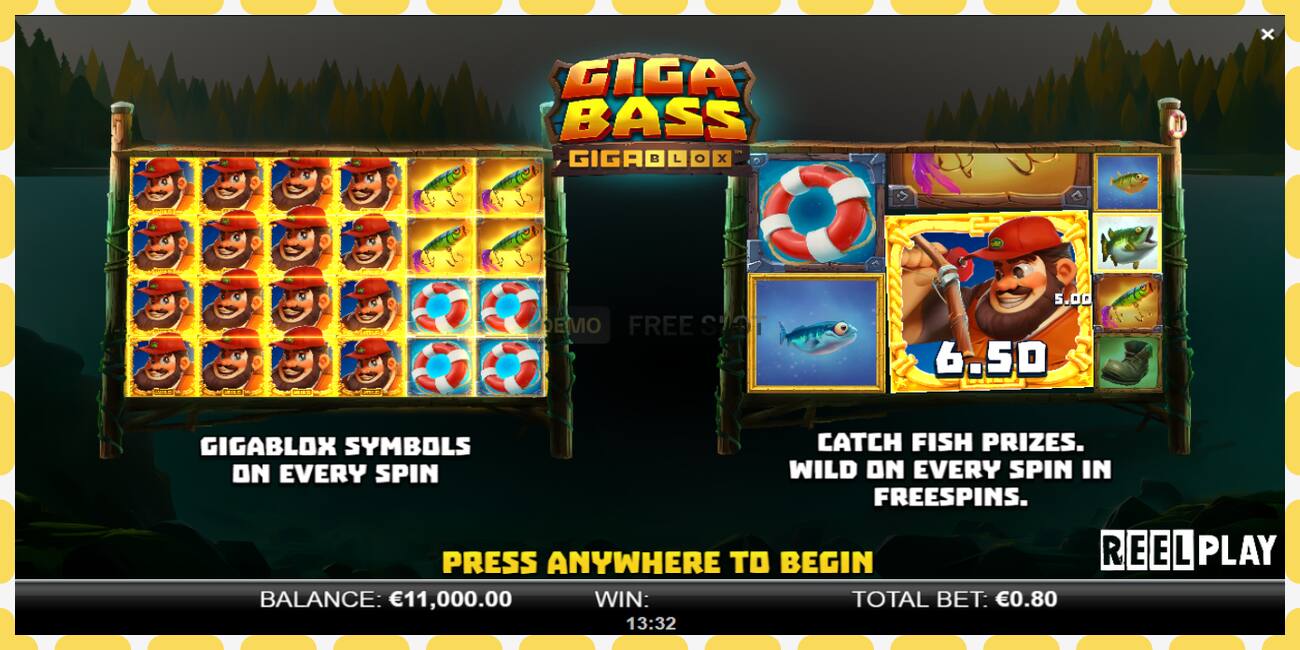 Demo slot Giga Bass Gigablox free and without registration, picture - 1