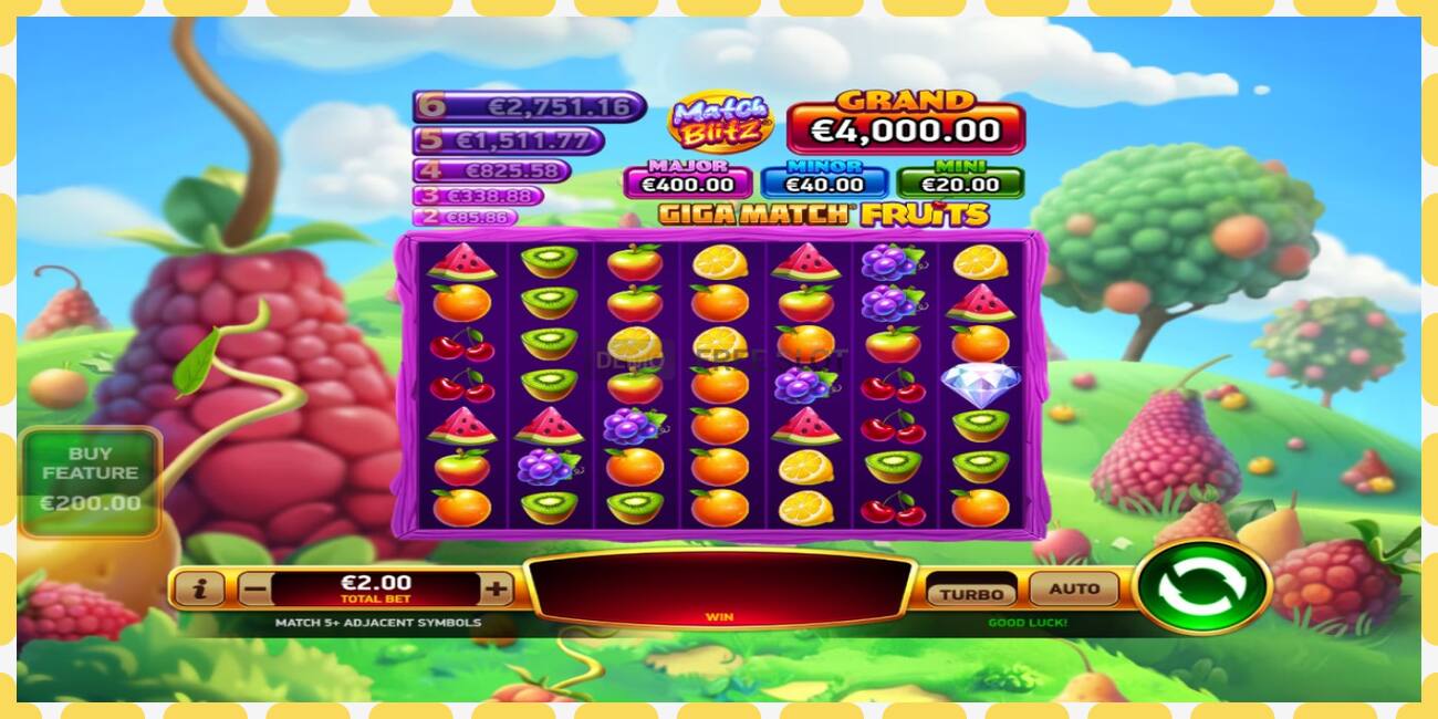 Demo slot Giga Match Fruits free and without registration, picture - 1