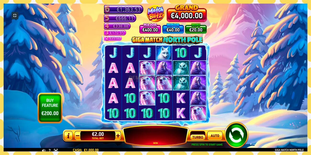 Demo slot Giga Match North Pole නොමිලේ සහ ලියාපදිංචියකින් තොරව, පින්තූරය - 1