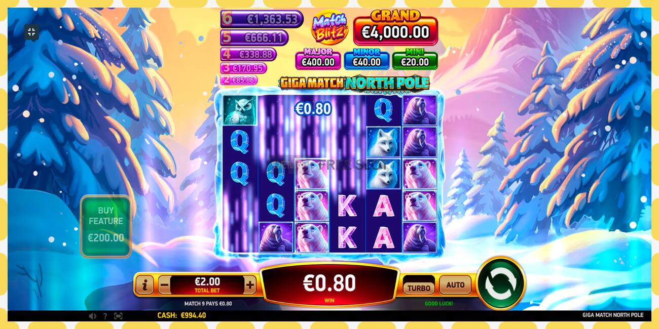 Demo slot Giga Match North Pole නොමිලේ සහ ලියාපදිංචියකින් තොරව, පින්තූරය - 1