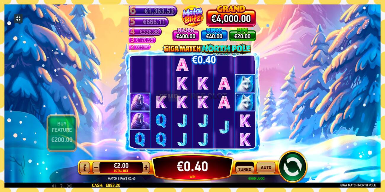 Demo slot Giga Match North Pole නොමිලේ සහ ලියාපදිංචියකින් තොරව, පින්තූරය - 1