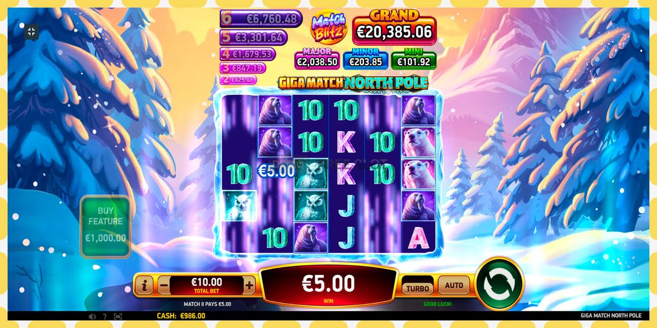 Demo slot Giga Match North Pole නොමිලේ සහ ලියාපදිංචියකින් තොරව, පින්තූරය - 1