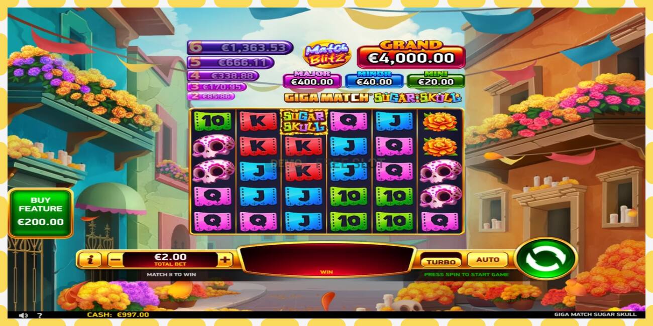 Demo slot Giga Match Sugar Skull free and without registration, picture - 1