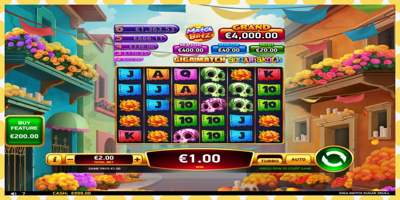 Demo slot Giga Match Sugar Skull free and without registration, picture - 1