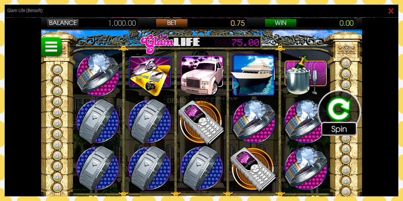 Demo slot Glam Life free and without registration, picture - 1