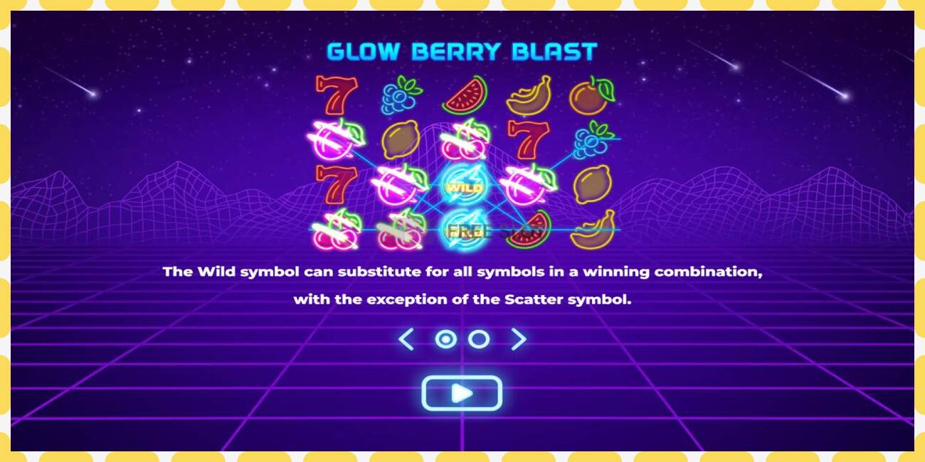 Demo slot Glow Berry Blast free and without registration, picture - 1