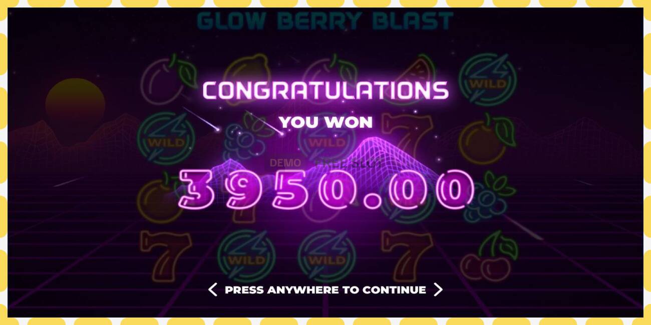 Demo slot Glow Berry Blast free and without registration, picture - 1