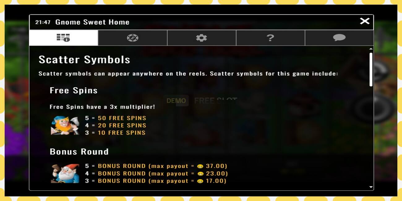 Demo slots Gnome Sweet Home bezmaksas un bez reģistrācijas, attēlu - 1