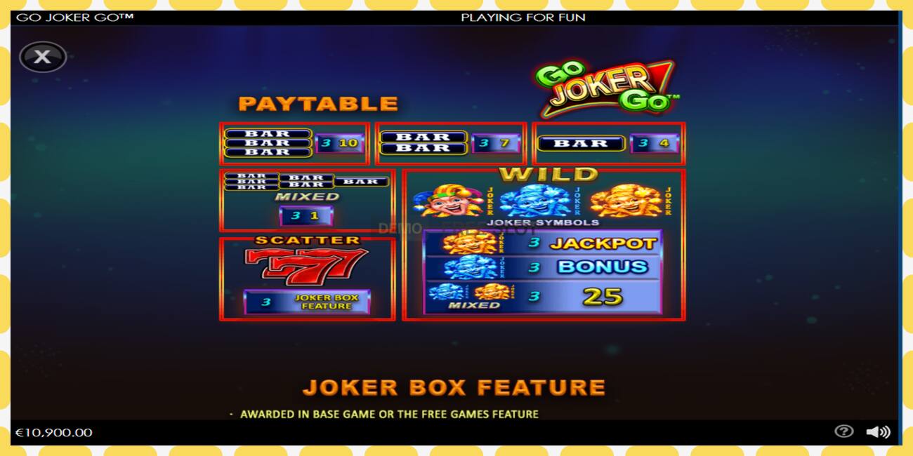 Demo slot Go Joker Go free and without registration, picture - 1