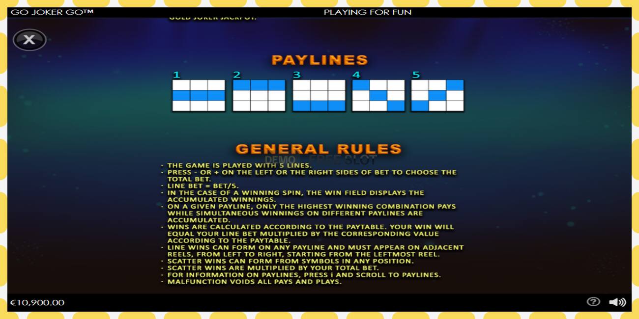 Demo slot Go Joker Go free and without registration, picture - 1
