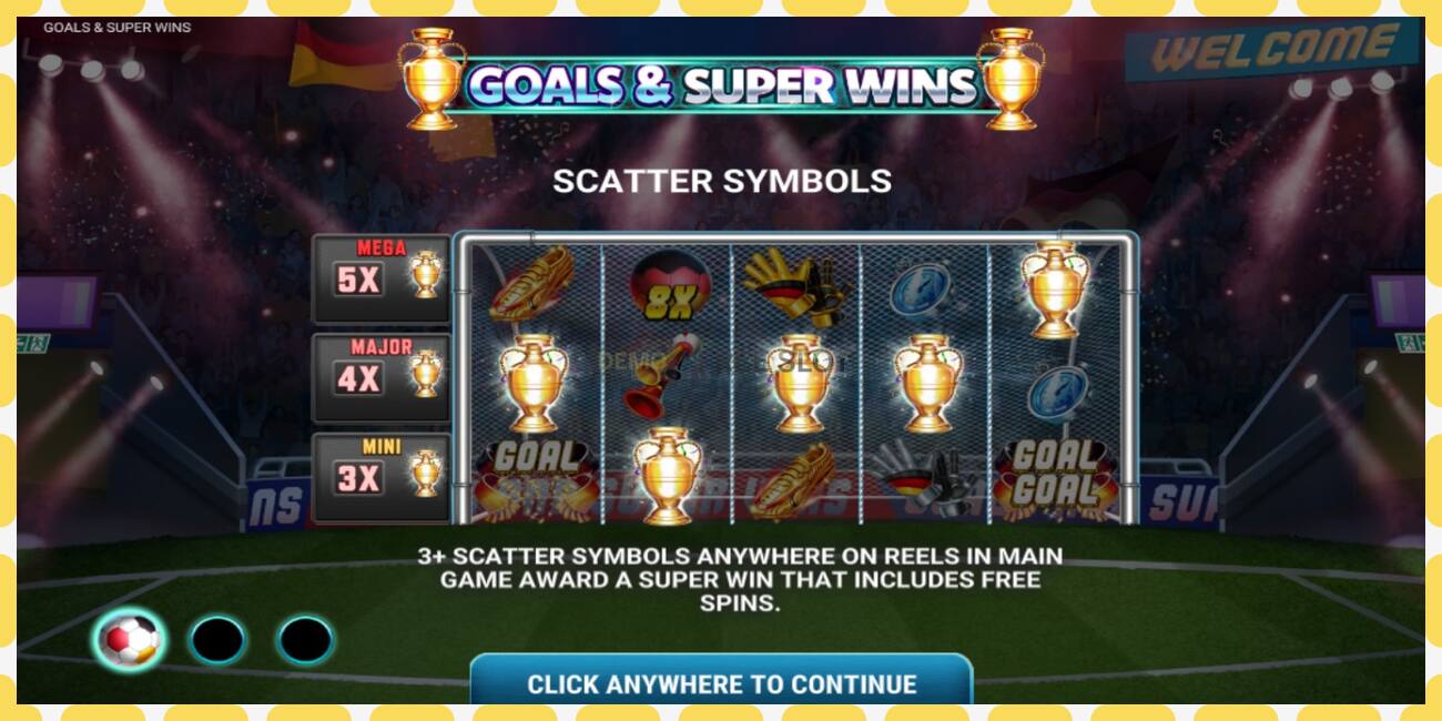 Slot demo Goals & Super Wins gratuit și fără înregistrare, imagine - 1