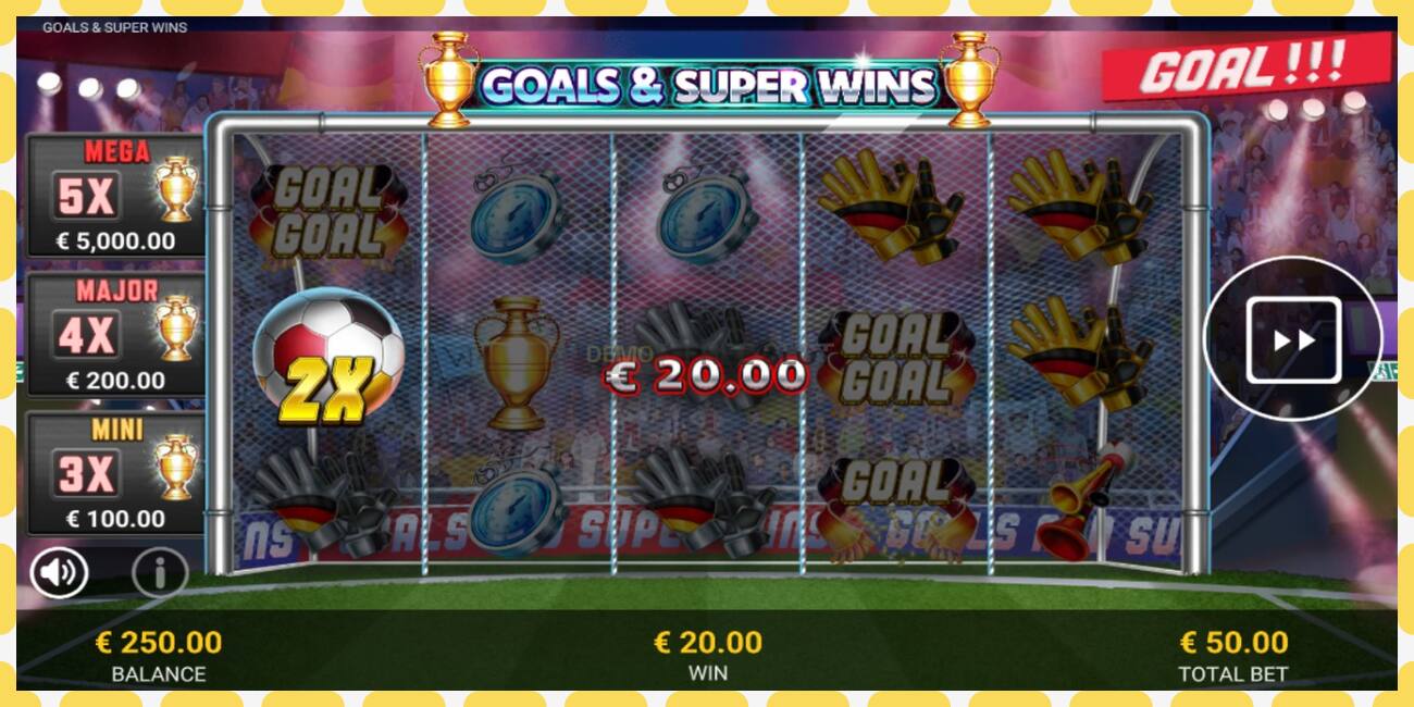 Slot demo Goals & Super Wins gratuit și fără înregistrare, imagine - 1