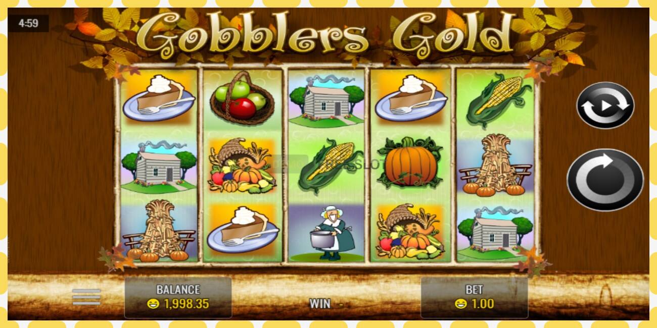 Demo slot Gobblers Gold free and without registration, picture - 1