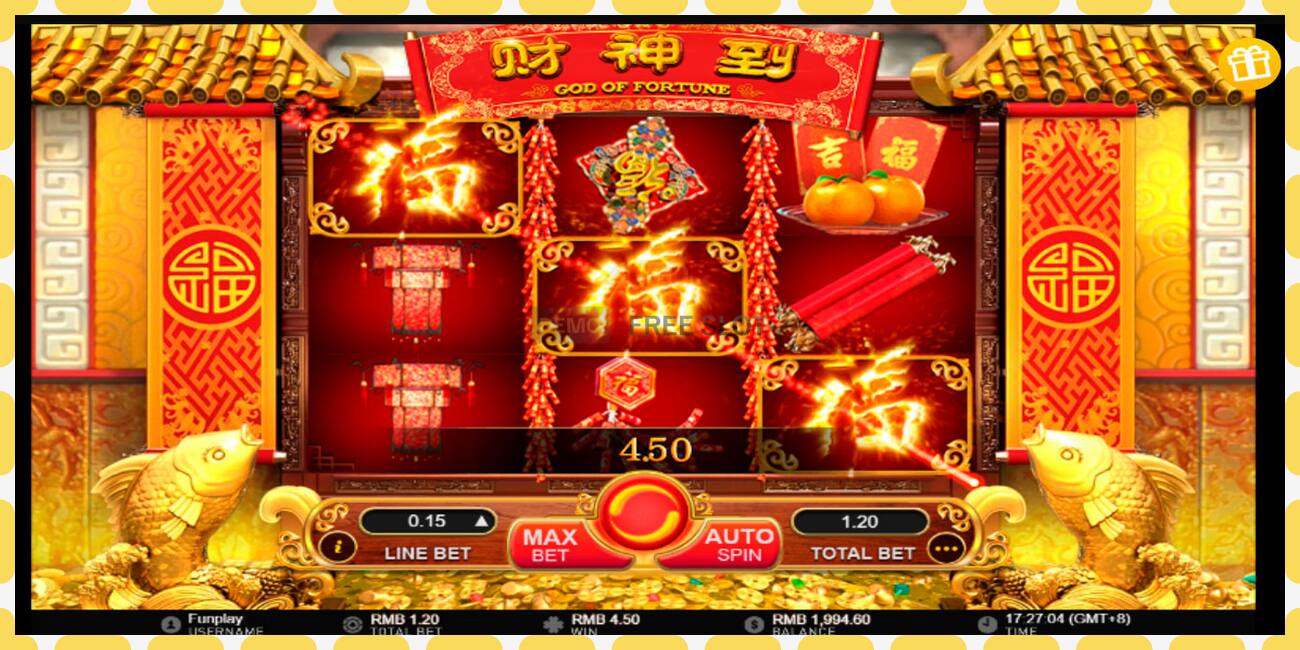 Demo slot God of Fortune free and without registration, picture - 1