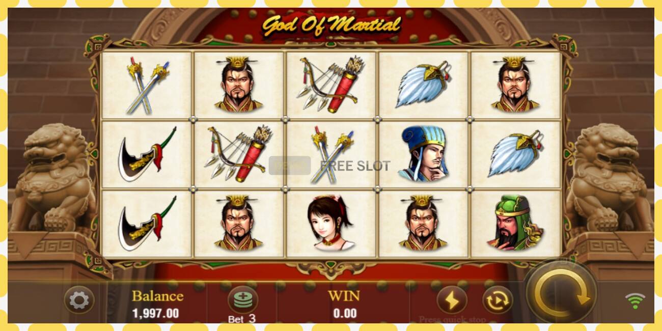 Demo slot God Of Martial free and without registration, picture - 1