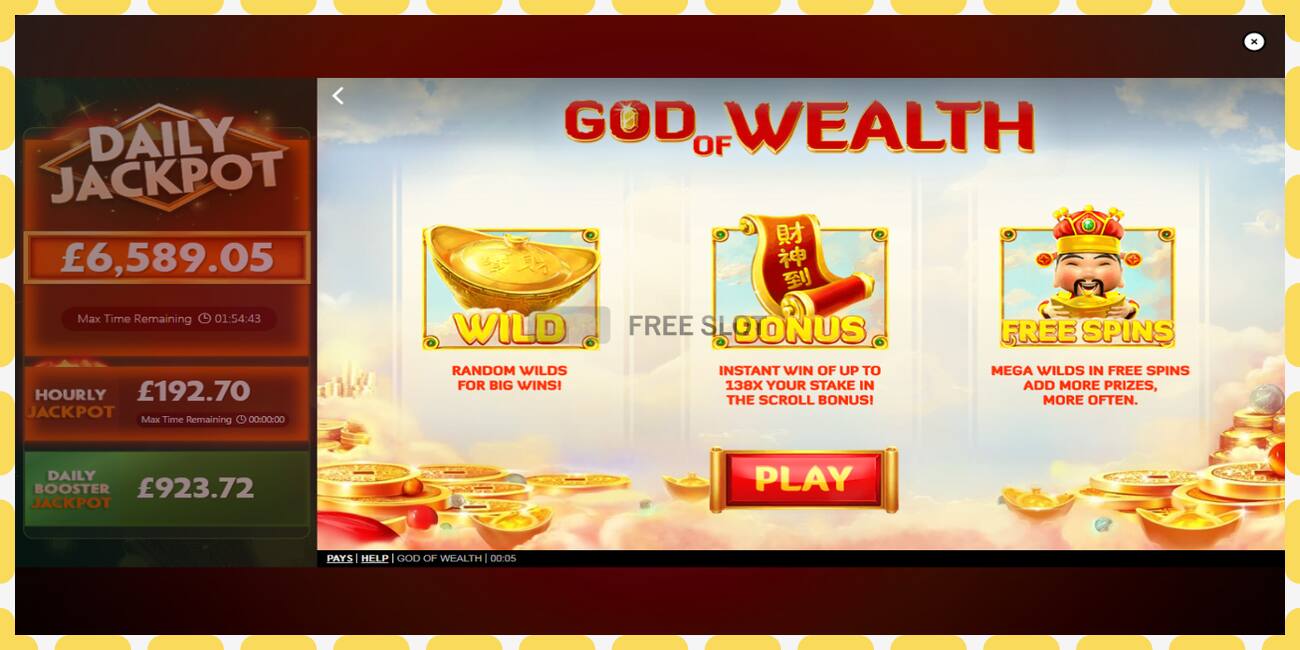 Demo slot God of Wealth free and without registration, picture - 1