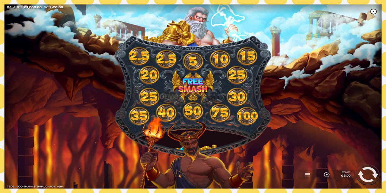 Demo slot God Smash: Eternal Chaos free and without registration, picture - 1