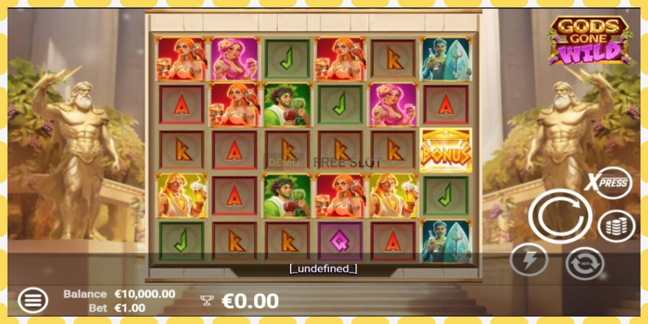 Demo slot Gods Gone Wild free and without registration, picture - 1