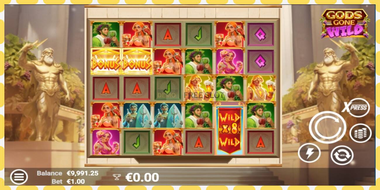 Demo slot Gods Gone Wild free and without registration, picture - 1