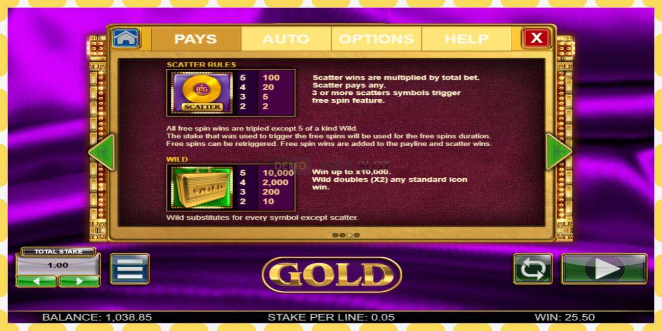 Demo slot Gold free and without registration, picture - 1