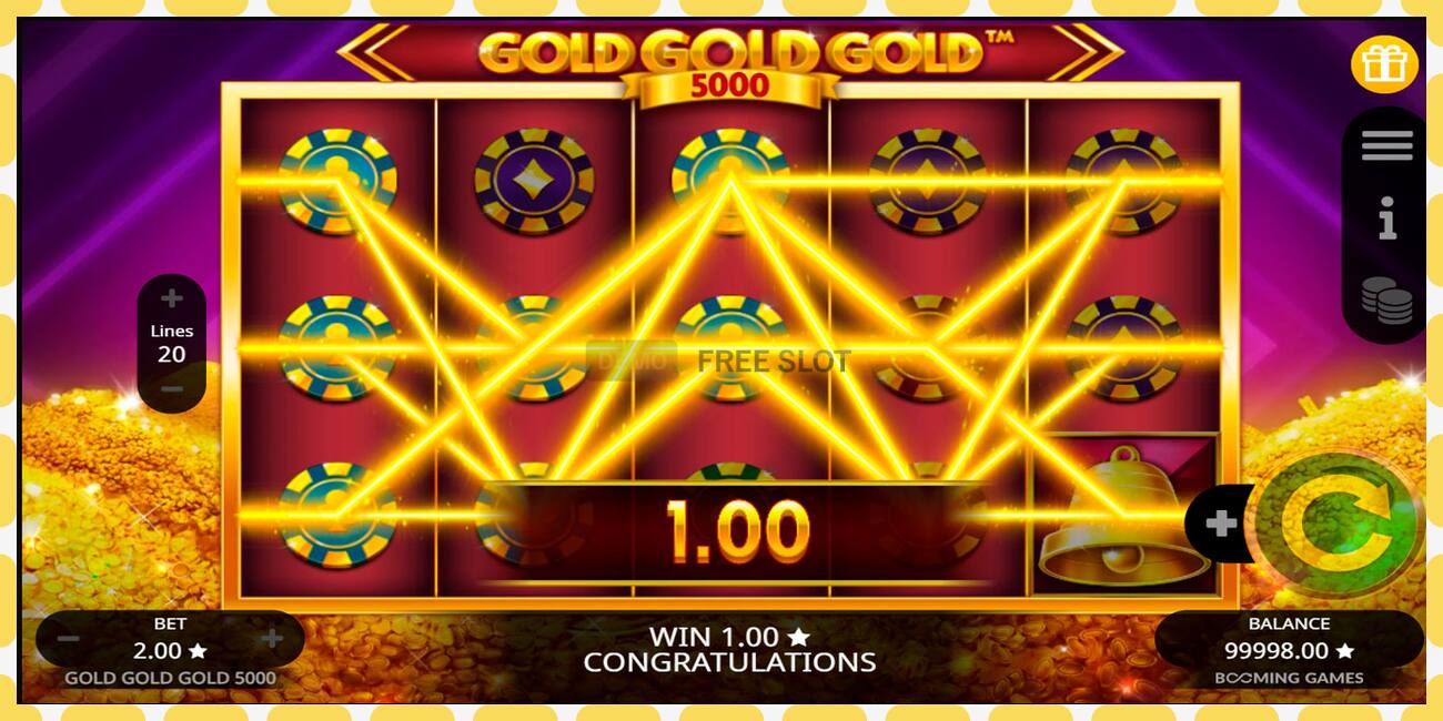 Slot demo Gold Gold Gold 5000 gratuit și fără înregistrare, imagine - 1