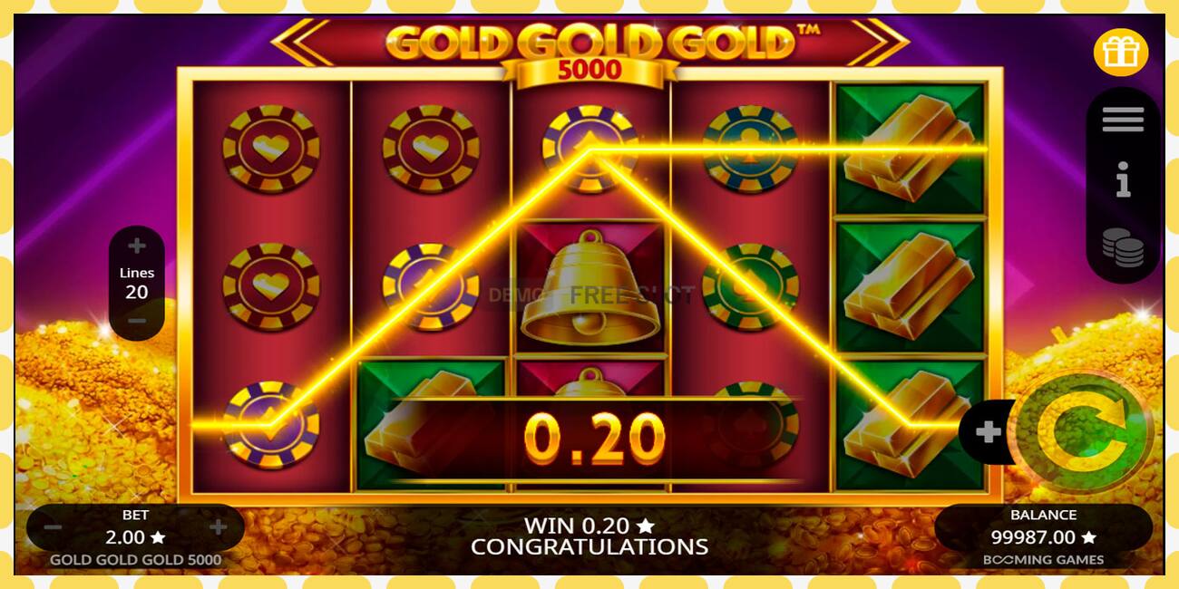 Slot demo Gold Gold Gold 5000 gratuit și fără înregistrare, imagine - 1