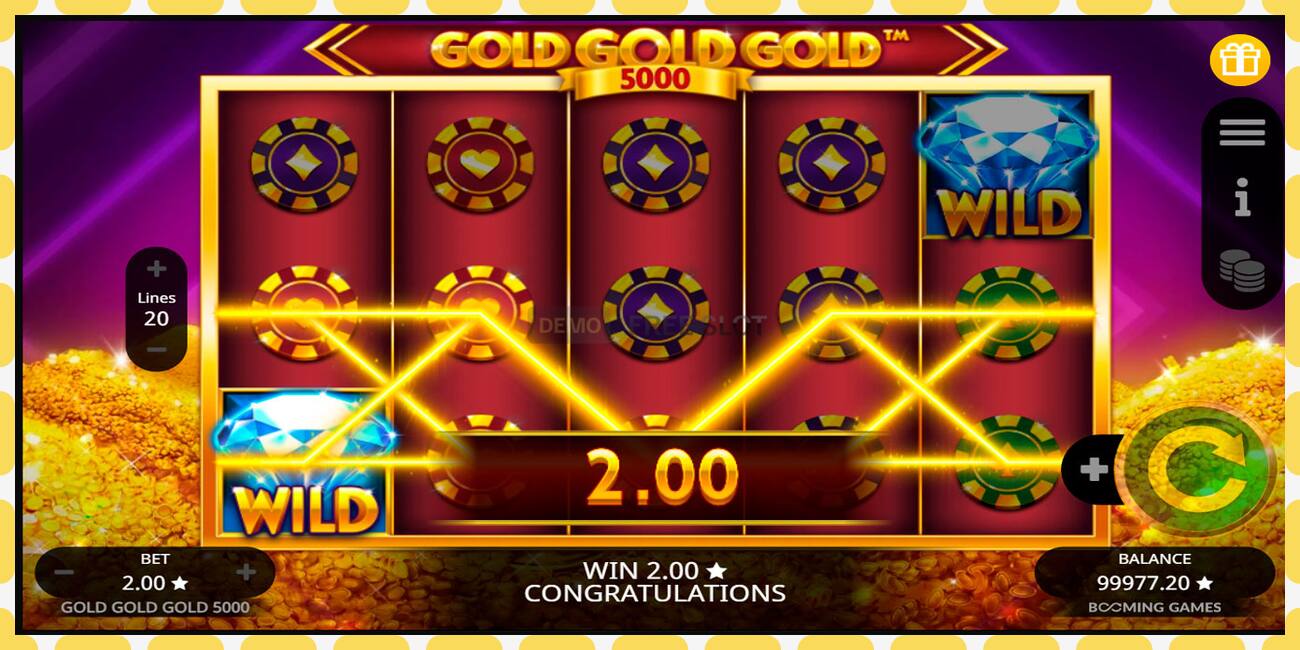 Slot demo Gold Gold Gold 5000 gratuit și fără înregistrare, imagine - 1