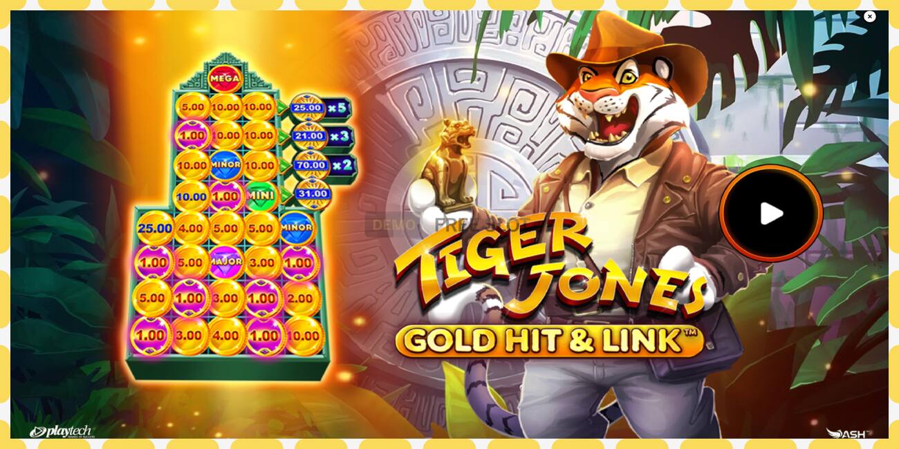 Demo slot Gold Hit & Link: Tiger Jones free and without registration, picture - 1