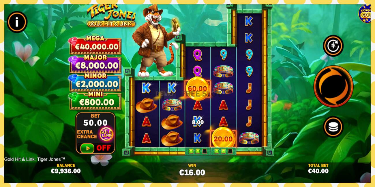 Demo slot Gold Hit & Link: Tiger Jones free and without registration, picture - 1