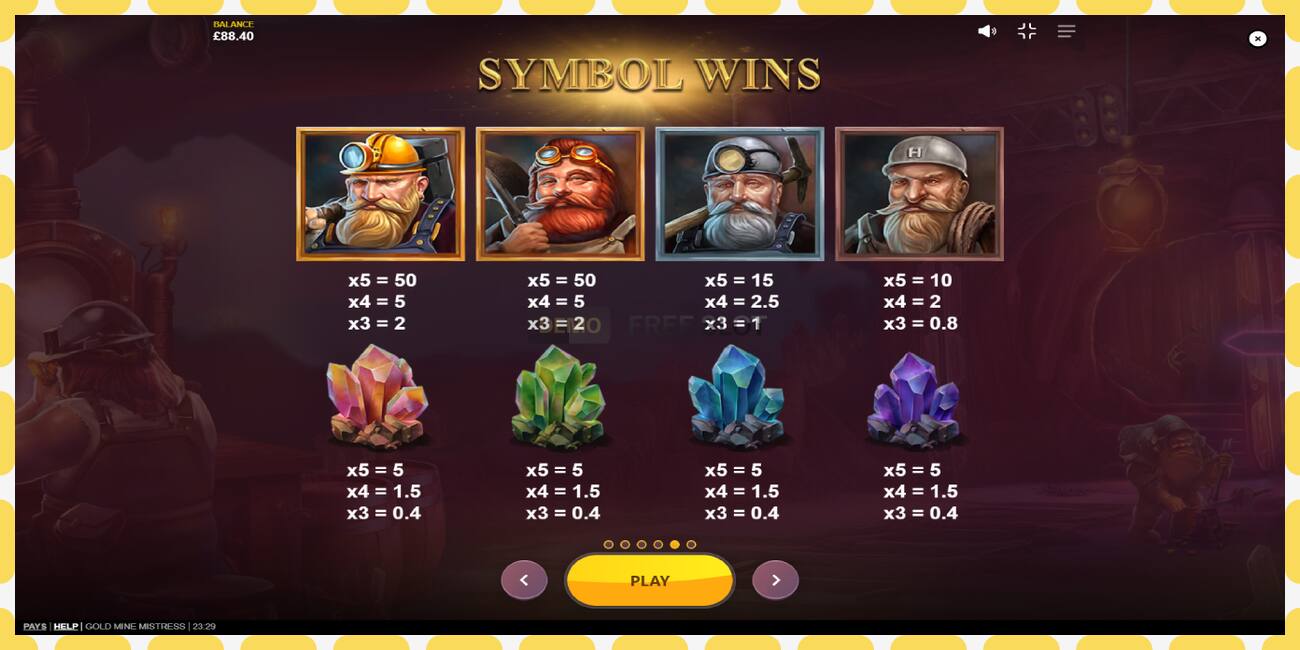 Demo slot Gold Mine Mistress ingyenes és regisztráció nélkül, kép - 1