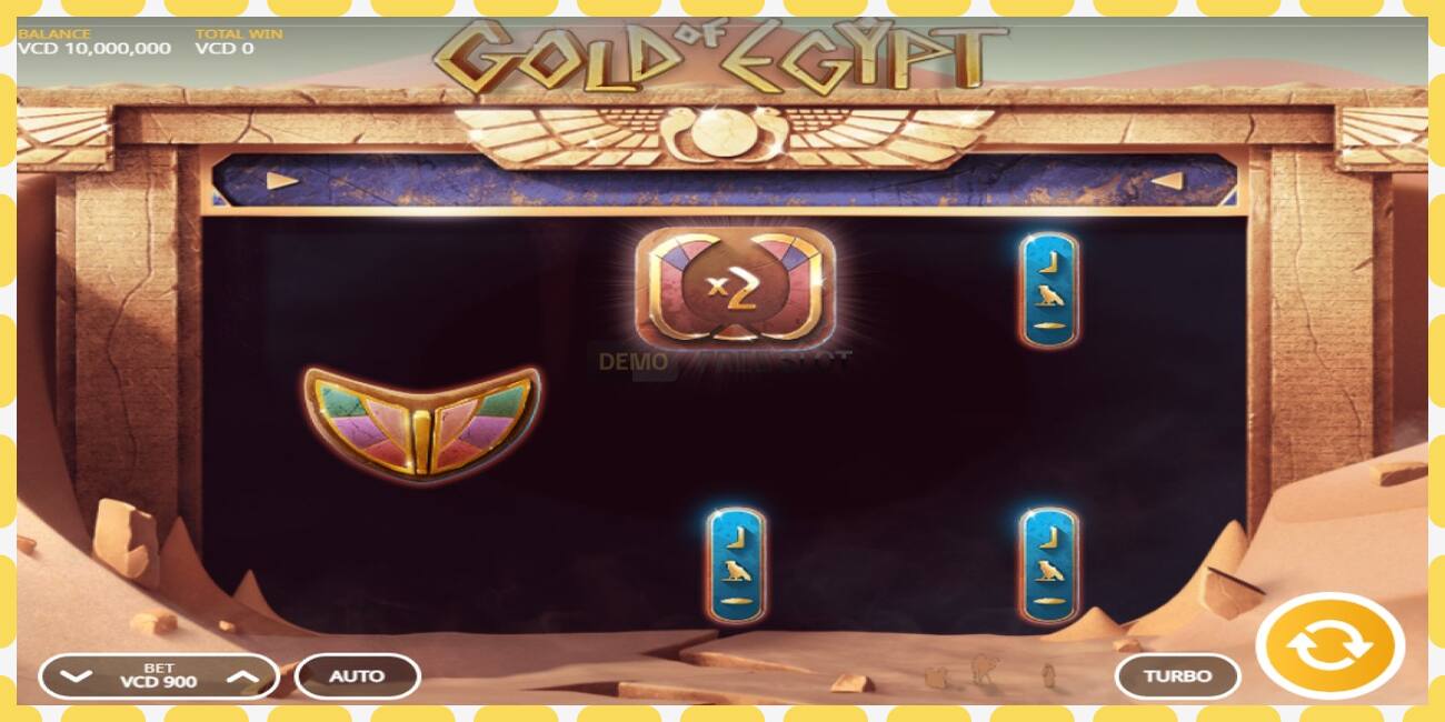 Demo slot Gold of Egypt නොමිලේ සහ ලියාපදිංචියකින් තොරව, පින්තූරය - 1