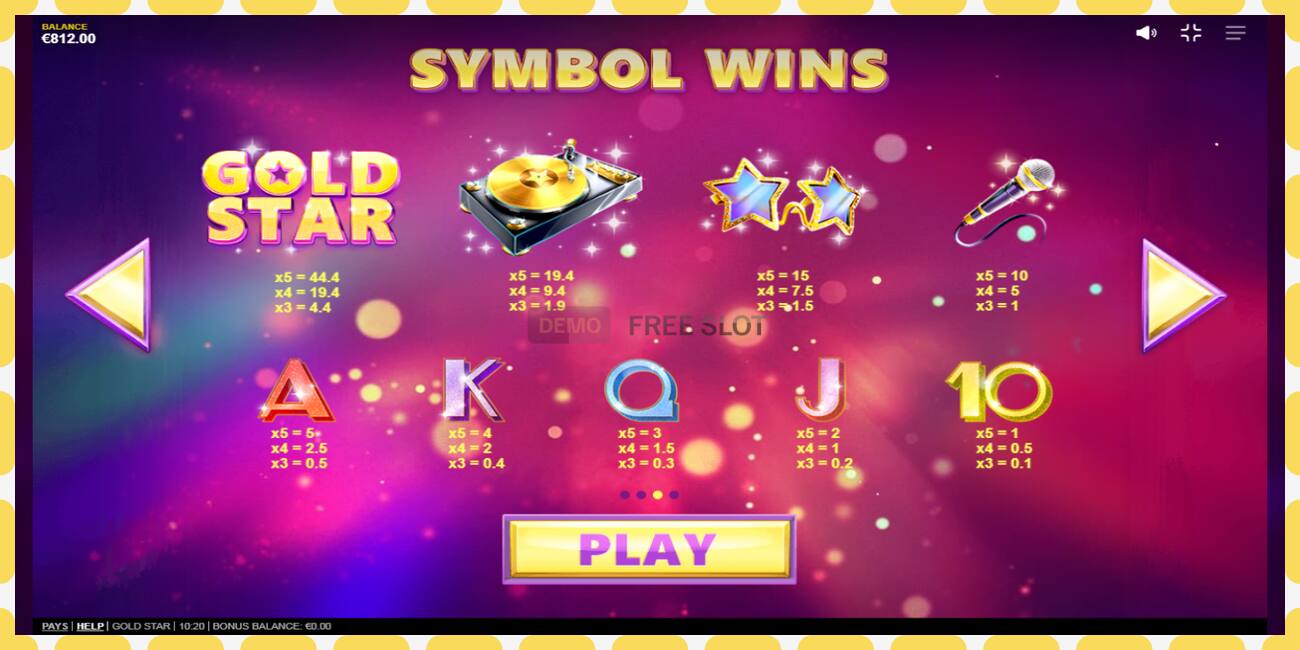 Demo slot Gold Star free and without registration, picture - 1