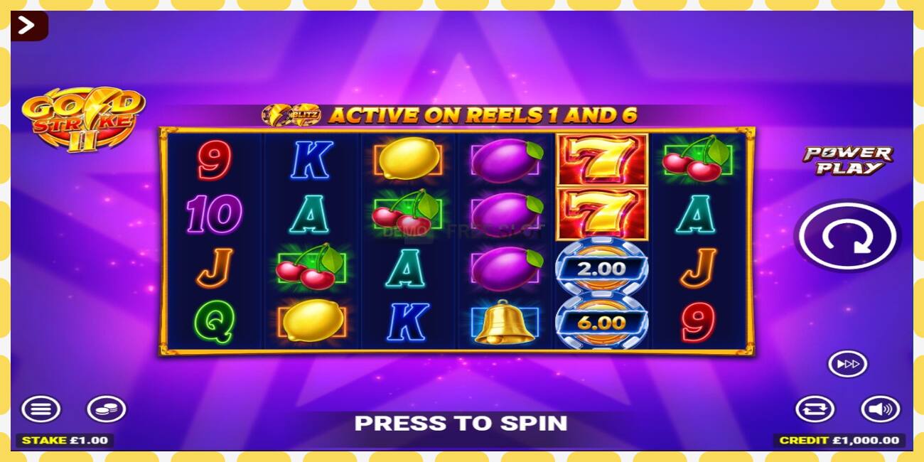 Demo slot Gold Strike II Rapid Fire Jackpots free and without registration, picture - 1