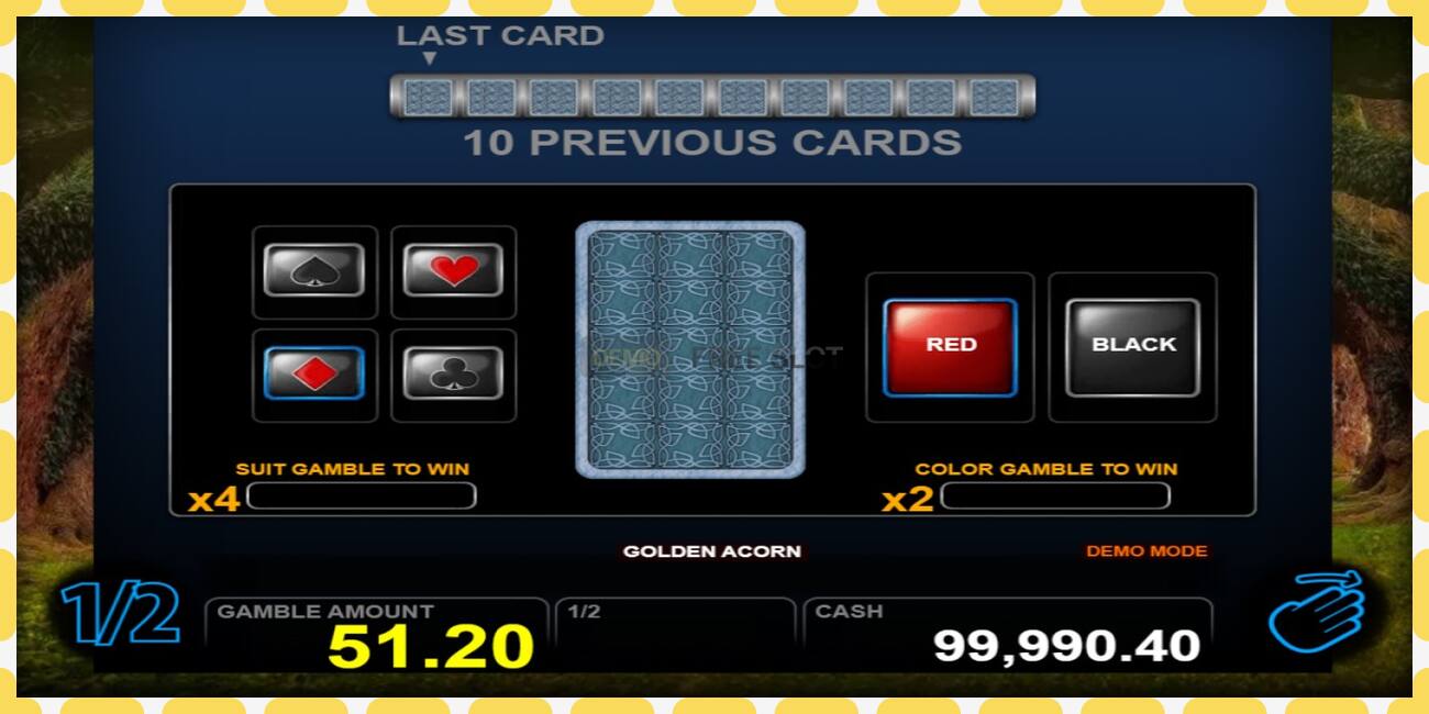 Demo slot Golden Acorn නොමිලේ සහ ලියාපදිංචියකින් තොරව, පින්තූරය - 1