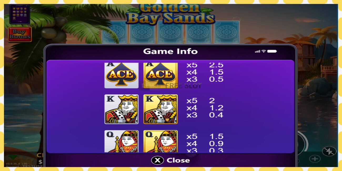 Demo slot Golden Bay Sands free and without registration, picture - 1