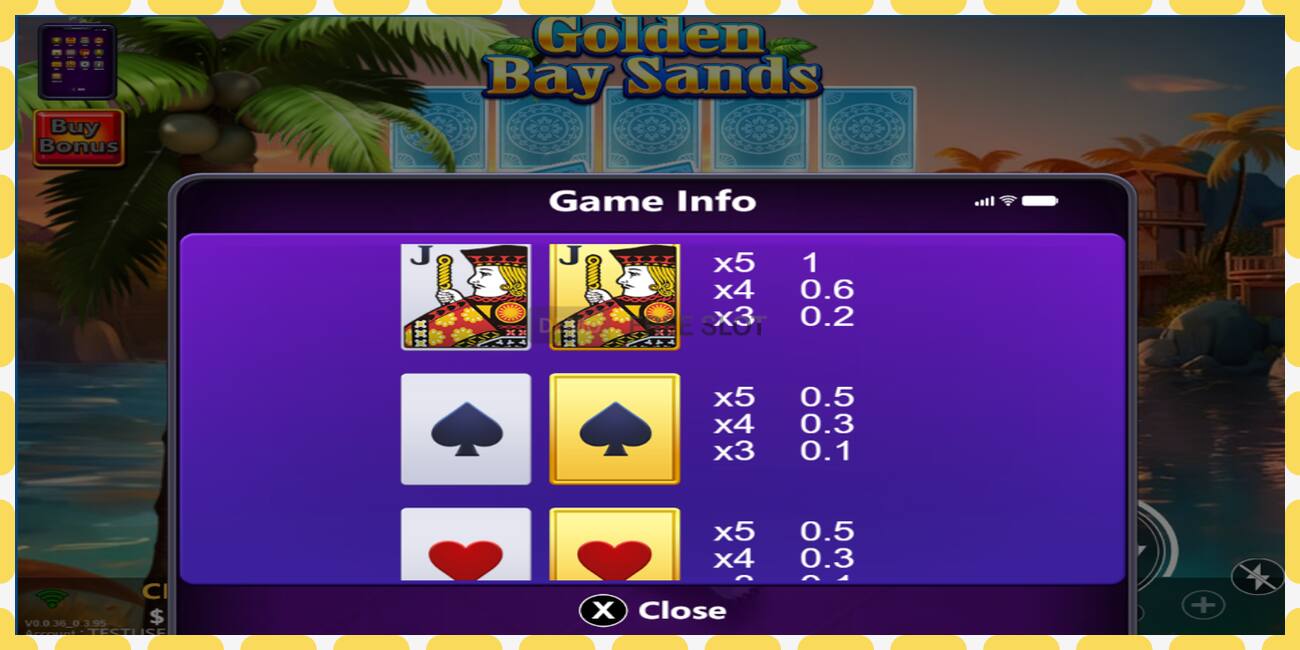 Demo slot Golden Bay Sands free and without registration, picture - 1