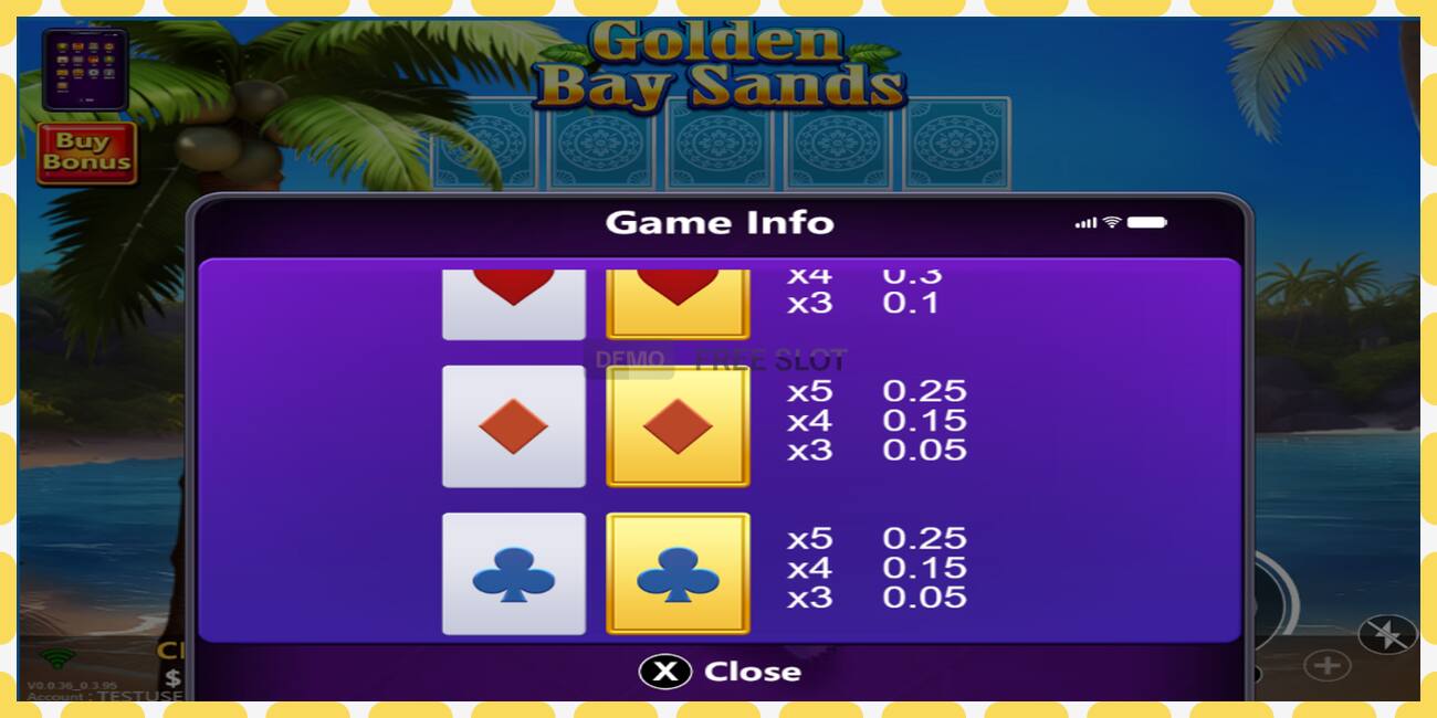 Demo slot Golden Bay Sands free and without registration, picture - 1